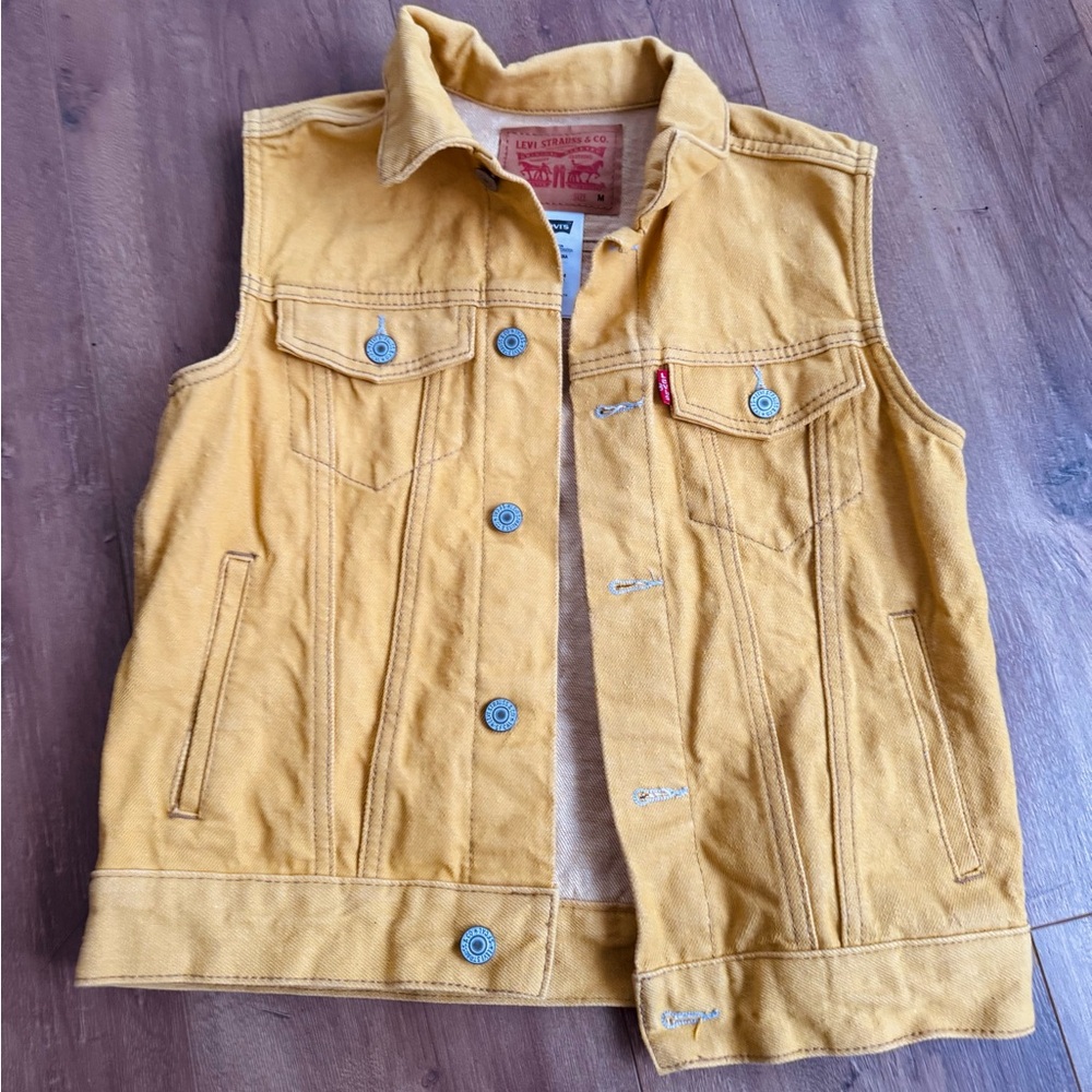 Levi's Yellow Denim Vest